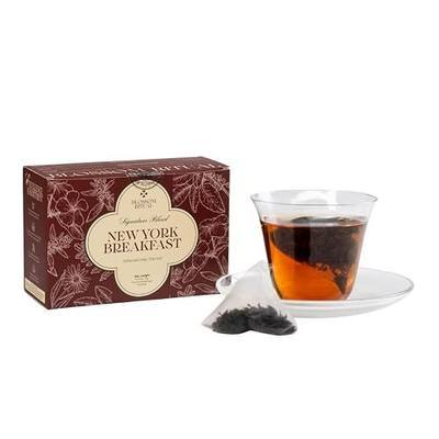 BLOSSOM RITUAL Newyork Breakfast – Strong & Smooth Black Tea with Caffeine – 20 Corn Based Pyramid Bags – Serve Upto 60 cups – Energizing Morning Tea Blend for Focus & Clarity – Resealable Zip Pouch| 2.65oz