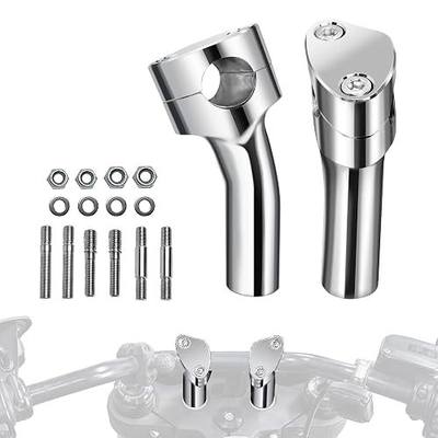 4 inch Chrome Pullback Handlebar Risers Universal Motorcycle Handlebar Riser Lifter for Harley 1 inch Handlebar Dyna Sportster 883 Softail Shadow 750 Vulcan 900 V-Star Bouledvard Accessories