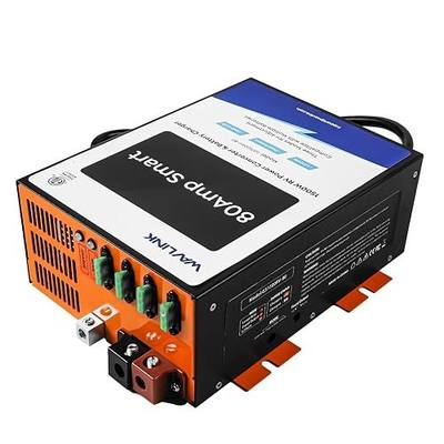 WAVLINK 80A RV Power Converter 120V AC to 12V DC Battery Charger | 3 Smart Charging Modes, 13V-16.5V Adjustable Range, Multi-Stage Charging