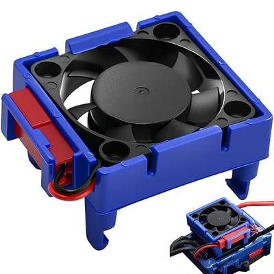 VXL-3s ESC Heat Sink Cooling Fan 28000RPM ESC Fan Heatsink for 1/8 1/10 RC Car Truck, Compatible with Traxxas Bandit/Slash/Stampede/Rustler 2WD/4X4 VXL-3s, Replace for #3340 Velineon (Blue)