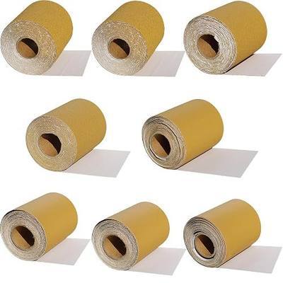 Total 40 Yards 2-3/4" Wide PSA Continuous Sandpaper Roll Kit - 40, 60, 80, 120, 220, 320, 400, 600 Grit Longboard Self Adhesive Stickyback Sanding Sheets for Automotive, Woodworking Sanding Blocks