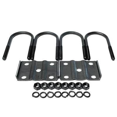 Grade 5 U-Bolt Kit –7” U-Bolts for 5,200–7,000 lb Axles, Fits 3" Round Axle, 9/16"-18 Thread – Full Kit with Plates, Nuts, and Washers
