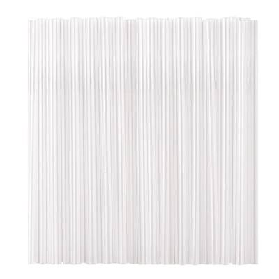 Individually Wrapped 100 Pcs Clear Plastic Straws, Disposable Drinking Straws, 8.26" Long and 0.23'' Diameter, BPA-Free