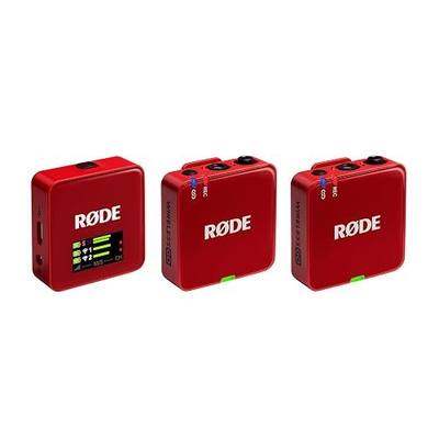 RØDE Wireless GO (Gen 3) – Compact Wireless Mic – Pristine Audio, 32-bit Float Recording, Automatic Level Control, for Phones, Cameras and Computers (Red)
