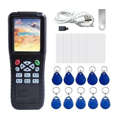 RFID Reader Writer X100 RFID Copier for Access Control System | Multi-Frequency Smart Card Reader, ID IC Elevator Card Rfid Writer, with 125khz T5577 Key Fobs/Cards and 13.56mhz IC Key Tags