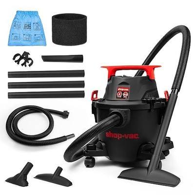 Shop-Vac 5430112 4 Gallon 4 Peak HP Wet/Dry Vacuum with Blower Function | 1.25" x 6-ft Hose, 10-ft Cord, Powerful Suction, Durable, Portable, Ideal for Jobsite, Garage, Workshop, Home