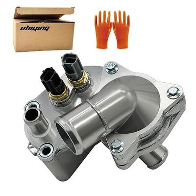 Aluminum Thermostat Housing Upgrade Compatible with 2001-2005 Ford Explorer | Fit for 2001-2011 Ranger, 2001-2008 Mazda B4000 & 2001 Mercury Mountaineer, Replaces SK121093 4L5E8A586AB