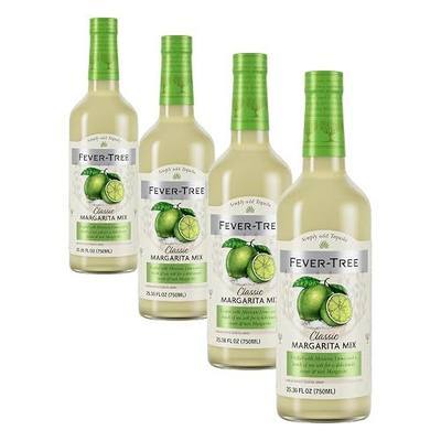 Fever-Tree Margarita Mix - Premium Quality Mixer - Cocktails & Mocktails - Craft & Batch Drink Mix – Naturally Sourced Ingredients - Non Alcoholic - 25.4 Fl Oz Glass Bottle (Pack of 4)