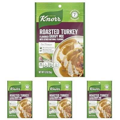 Knorr Turkey Gravy Mix Roasted Turkey For Delicious Easy Meals and Side Dishes Sauce and Gravy With No Artificial Flavors, No Added MSG 1.2 oz (Pack of 4)