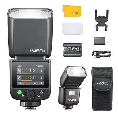 Godox V480S V480-S TTL Flash for Sony, 2.4G Wireless Speedlite Sony HSS 1/8000s, 2200mAh Li-ion Battery, 650 Full Power Flashes, Smart Distance Readout, 2.0” Color Touchscreen, 10-Level Modeling Lamp | Supports Sony Adi and P-Ttl, Manual, Multi, Hss, 2200mah Lithium Battery