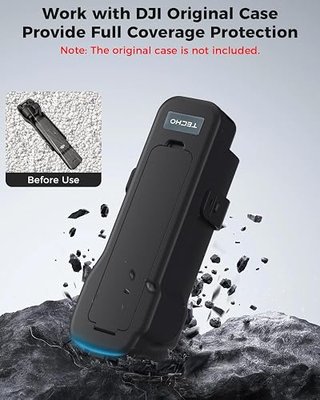 TECHO Case for DJI Osmo Pocket 3 / Xtra Muse Accessories, Dedicated Filter Compartment, Work with the Original Cover, Full Gimbal Protection for DJI Pocket3