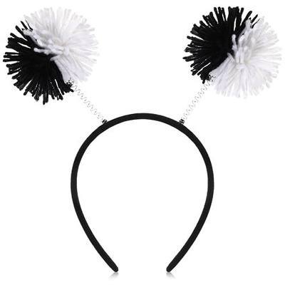 Zeyune Pom Pom Headbands Antenna Festive Party Headband Unisex for Halloween Event Cosplay Themed Party Supplies