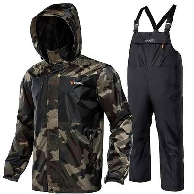 Rodeel Waterproof Jacket and Overalls Set Waterproof Rain Jacket Bid Suit Ultimate Protection for Outdoor Adventures