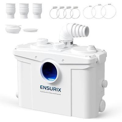 1200W Macerator Pump – 2800GPH, 28FT Vertical Lift Toilet Water Pump with Anti-Backflow, PCB Smart Control, IPX4 Waterproof, Macerator Pump Basement for Toilet, Sink, Bathroom etc.
