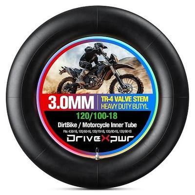 Motorcycle Heavy Duty Inner Tube Replacement - 120/100-18" - 3mm Thick - Tire Tube Compatible With 4.50-18,120/60-18,120/70-18,120/80-18,120/90-18