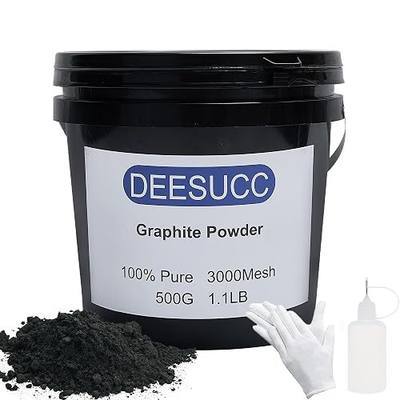 1.1LB High Purity Graphite Powder Lubricant Industrial Grade Dry Lubricant Spray for Metal, Locks, Bearings High Temp Anti-Seize Protection
