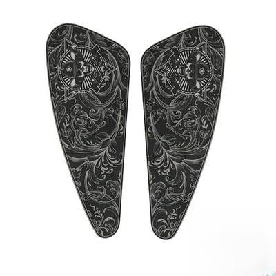 Skull Motorcycle Gas Tank Graphics Fuel Oil Tank Pad Decals | For Harley Sportster XL 883 1200 Softail Dyna Bobber