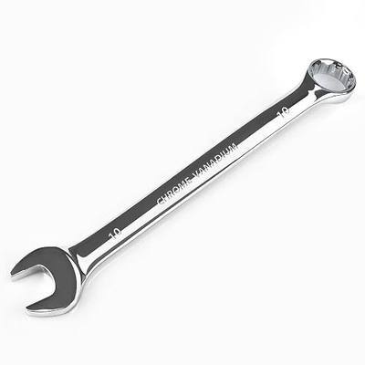 10mm Wrench, Industrial Grade Spanner, Combination Wrenches Metric with 12-Point Box End, 15-Degree Offset, 10mm Wrenches Chrome Vanadium Steel Mirror Polished