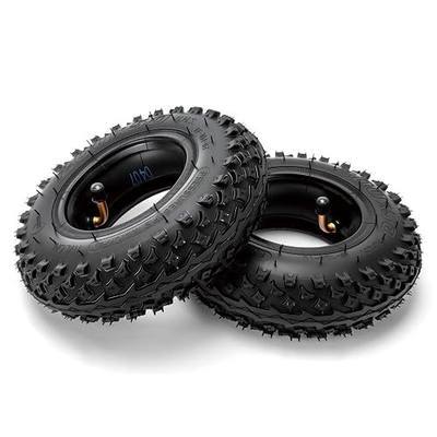 200x50 (8"x2") Dirt Scooter Knobby Tire and Inner Tube 2 Set | Pneumatic offroad tires compatible with Razor Pro RDS, Dune Buggy, Crazy Cart, electric go kart and mountain scooters
