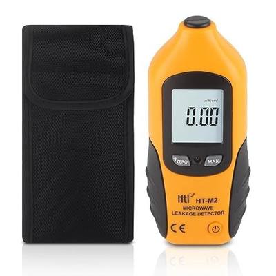 Microwave Tester, Digital LCD Display Microwave Leakage Detector EMF Radiation Detector 2450mhz, Built in Alarm Function for Home Microwave Oven Testing, Yellow (Battery Not Included)