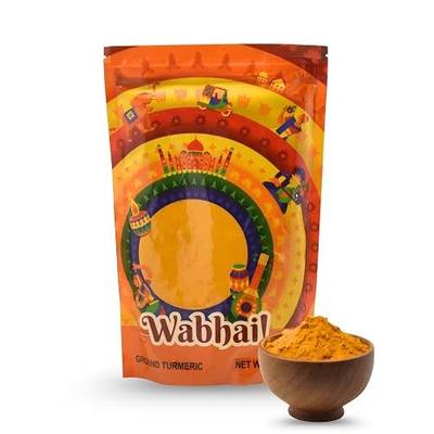 Wabhai! Indian Turmeric Powder (Haldi) | All Natural | Finest Spices (14oz (400g))