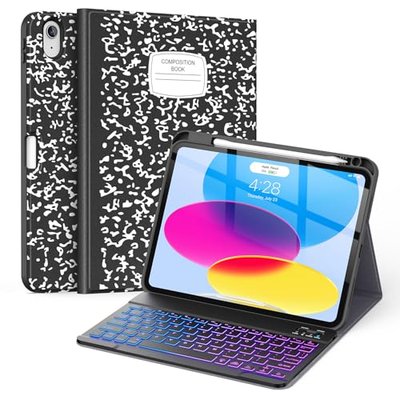 Supveco Keyboard Case for iPad (A16) 11th/10th Generation 11&10.9 Inch