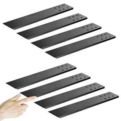 Hidden Granite Countertop Support Brackets 8 Pack 16" L x 2.5" W,3/8" Thick Heavy Duty Counter top Brackets,Flat Black Wall Mount Support Countertop Overhang Support for Quartz, Wood, Concrete,Island