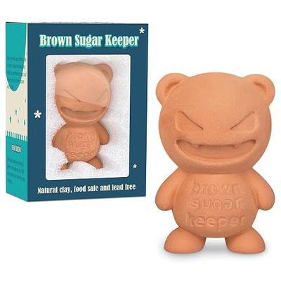 Brown Sugar Keeper – 3D Terracotta Brown Sugar Saver and Softener, Unique Moisture Holder for Baking Essentials Like Cookies, Marshmallows, Reusable and Food Safe