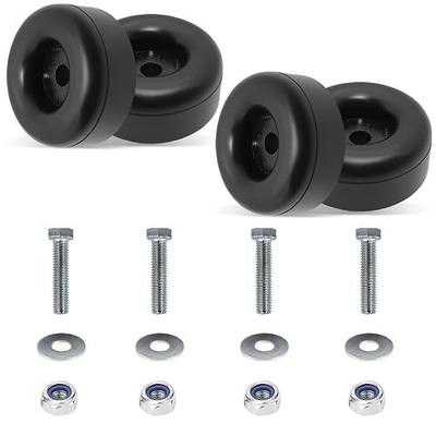 4-Pack Universal Heavy Duty Rubber Anti-Vibration Feet (1x2.5 Inches, Black)- Anti Vibration Pads for Pressure Washers, Generators, Air Compressors, Amplifiers & More - Shock Absorbing Stabilizer Pads
