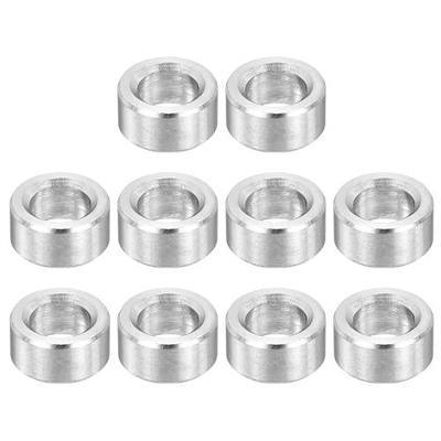 PATIKIL M6 Stainless Steel Spacers, 12Pcs Metal Spacer 6mm ID x 10mm OD x 5mm L Screw Standoff for 1/4" or M6 Screw