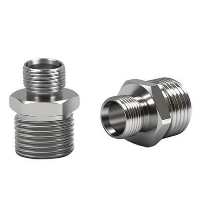 1/2 to 3/8 Water Line Adapter, Brass Compression reducer pipe fitting, 3/8 Male to 1/2 Male Water Hose Adapter for RV Kitchen, Pipe Connector with Teflon Tape and Filter gasket (2-Pack)