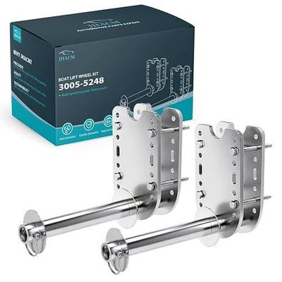 3005-5248 Boat Lift Wheel Kit - Heavy-Duty Replacement for Boat Lift Systems,Stainless Steel Install Bracket Set