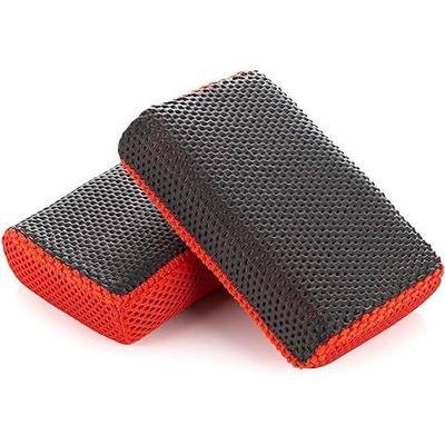 2 Pcs Fine Grade Clay Scrubber for Auto Detailing and Car Detailing, Clay Sponge Decontaminates Debris, Painted Surfaces, and Road Grime Efficiently and Easily, Enhance Gloss and Color Depth