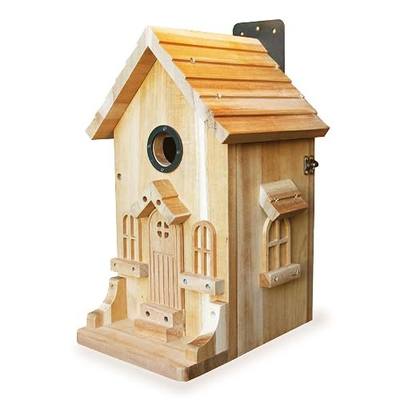 Premium Wooden Bird House Kit – DIY Bluebird Nesting Box with 1.5 Inch Entrance, Outdoor Birdhouse Kits for Adults and Kids, Nature Craft for Garden, Backyard or Patio Projects