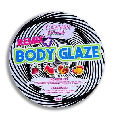 Canvas Beauty Body Glaze, Tropical Storm - Moisturizing Non-Greasy Body Butter for Women With Beeswax, Jojoba Oil, and Rice Bran for Soft and Glowy Skin