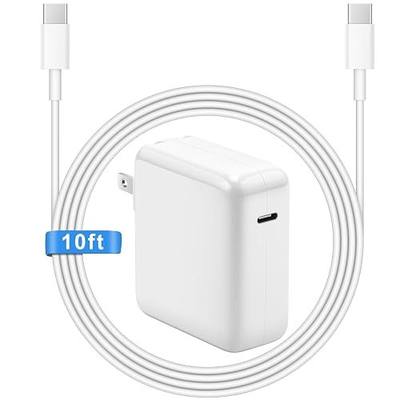 10FT Mac Book Pro Air Charger, Long Type C Charging Cable with 118W 96W 87W 61W USB Type C(USB-C) Fast Power Adapter, Compatible with MacBook Air Pro and All USB-C Devices