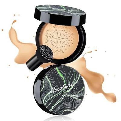 Cushion CC Cream Foundation Full Coverage Moisturizing Waterproof Natural | Brighten Oil Control Long-Lasting Even Skin Tone Natural Cream Foundation for Mature Skin
