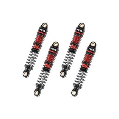 DSS18 TRX4M Shocks 59MM Oil-Filled Shock Absorber CNC Long Threaded Oil Damper For TRX4MT TRX4M Upgrades 1/18 RC Crawler,Dual Spring Suppresses Minor Vibrations and Absorbs Major Impacts