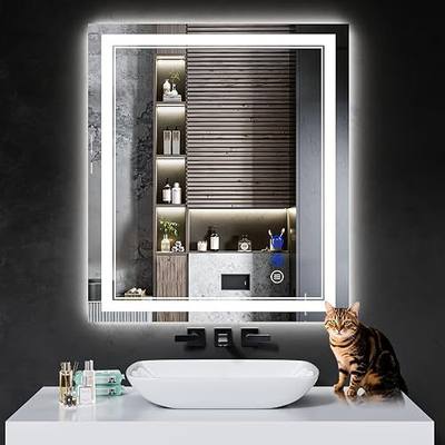 32"x28" LED Bathroom Mirror with Lights,Anti-Fog,3 Color Modes