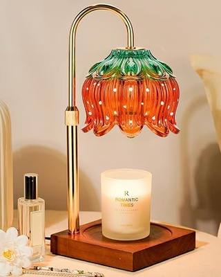 Strawberry Candle Warmer Lamp with Timer Dimmer, Adjustable Height Christmas Birthday Gifts for Women Mom House Warming Gifts New Home Bedroom Decor, Cute Candle Warmer Light for Jar Candles