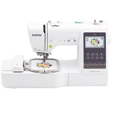 Brother SE700 Combo Embroidery & Sewing Machine with 4" x 4" Embroidery Hoop and 40+ Accessories