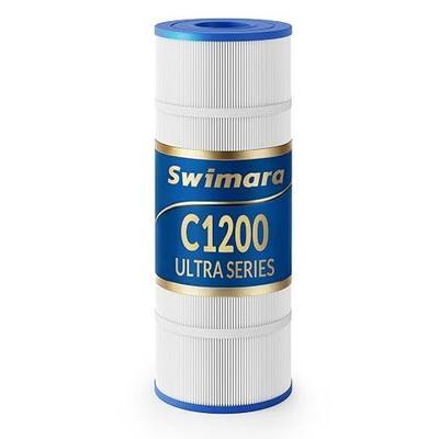 Ultra Series for Hayward C1200 Pool Filter Cartridge 120 sq ft | Replaces CX1200RE/PA120/C-8412; fits C1200; 5 oz/sq yd heavy-duty trilobal 10-micron media for high dirt loads & steady flow