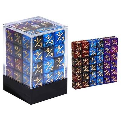 36PCS 12mm MTG Life Counters Dice Set with Box, Small MTG Tokens Loyalty 6 Sided Mini Dice Set, Compatible with TCG CCG Magic Card Gaming Accessories