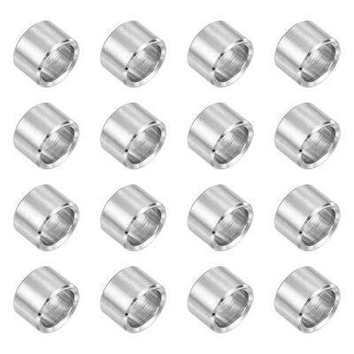 uxcell 16Pcs 304 Stainless Steel Spacer 1/2" OD x 3/8" ID x 5/16" Length(12x9x8mm) Screw Standoff Bushing Plain Finish Unthreaded Round Metal Spacer for M9 Screws Bolts and Rods