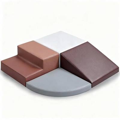 Sumbababy Toddler Climbing Foam Blocks: 4 PCS Waterproof PU Leather Playset - Soft Climber for Kids - Fun Indoor Playground for Girls - Great Preschool & Daycare Gift