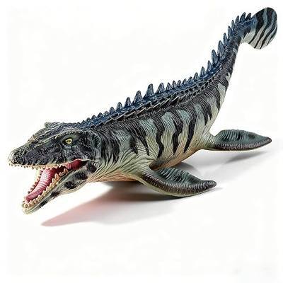 Large Mosasaurus Toy 13", Realistic Deep Sea Monster Mosasaurus Dinosaur Plastic Hand-Painted Ocean Animal Model Figurine, Great Display Model, Collection, Cake Toppe or Gift for Kids