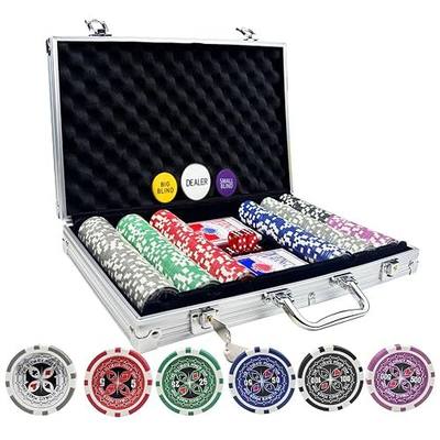 Poker Chips with Numbers,11 Gram Poker Chips Set,300Pcs | With Aluminum Travel Case, Casino Poker Set for Texas Holdem, Blackjack
