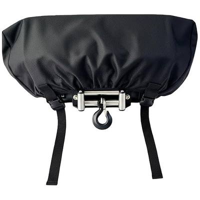 Small Winch Cover,Upgraded High Quality Waterproof Protective Cover for Electric Winches up to 5500 Lbs,Weather & UV-resistant Trailer Winch Dust Cover with Elastic Bottom and Straps