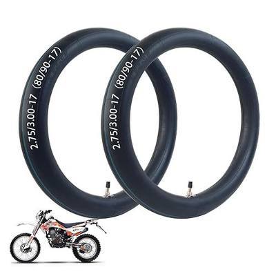 2 Pack 2.75/3.00-17 Heavy Inner Tube, 80/90-17 Replacement Tire | 17 Inch Inner Tube, for Dirt Bike Motorcycle Replacement Mini Pit Bikes, Off-Road Motorcycles and More