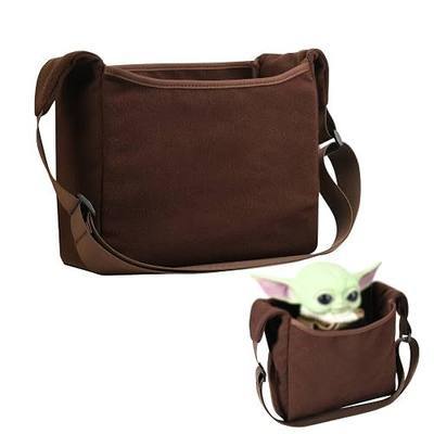 Beautyflier Cosplay Carrying Satchel Bag Compatible with Din Grogu Plush Toy Stuffed Character Shoulder Crossbody Bag